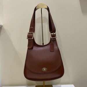 Vintage Coach Crescent Leather Bag